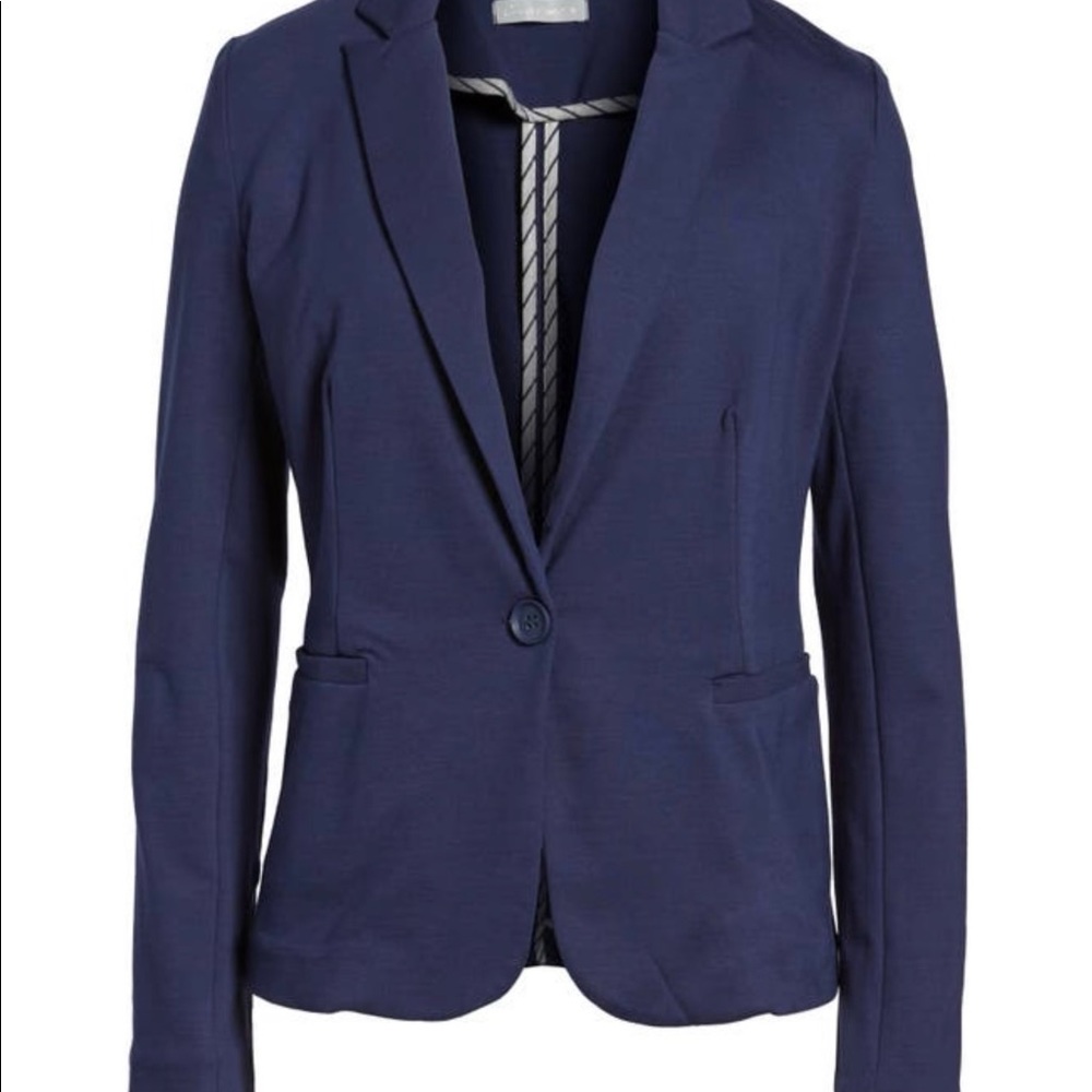 Olivia moon large blue throw over jacket shirt - Picture 4 of 6